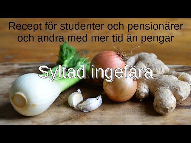 ≫ Syltad ingefära - Underbar Brygga